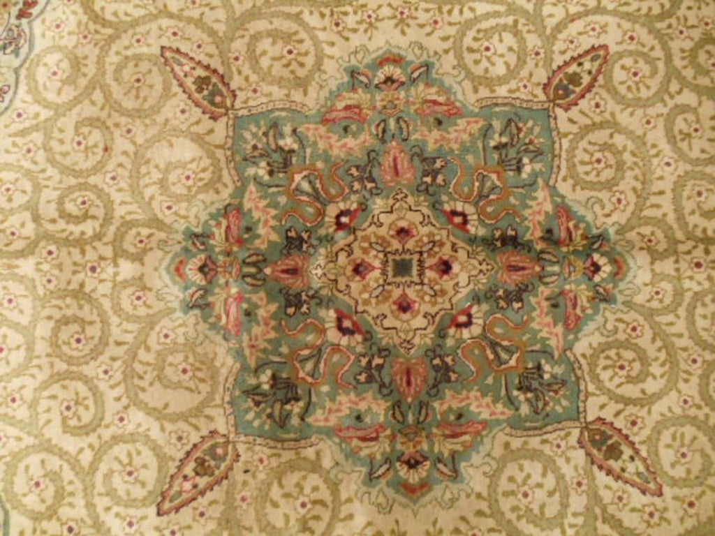 7' 1" x 10' 5" Persian Tabriz Rug image 2