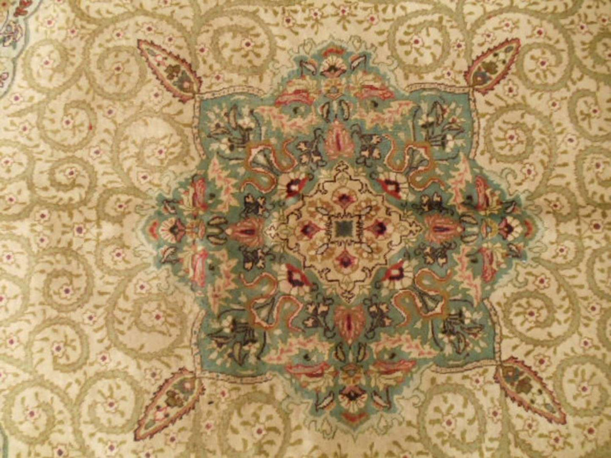 7' 1" x 10' 5" Persian Tabriz Rug image 2