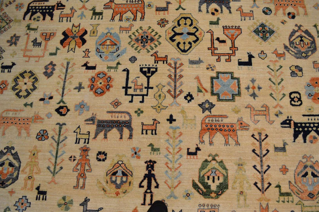10' 0" x 14' 1" Pakistan Chobi Rug image 8