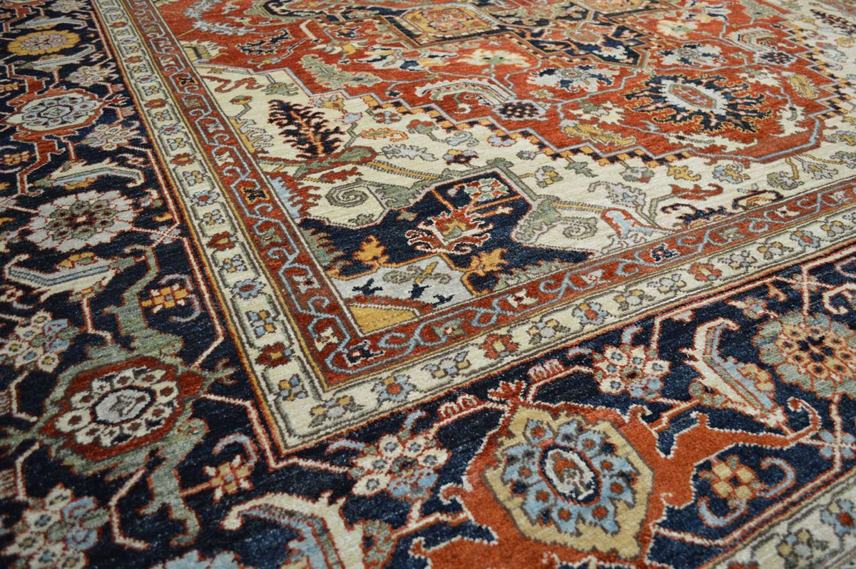 8' 0" x 9' 8" Pakistan Serapi Rug image 7