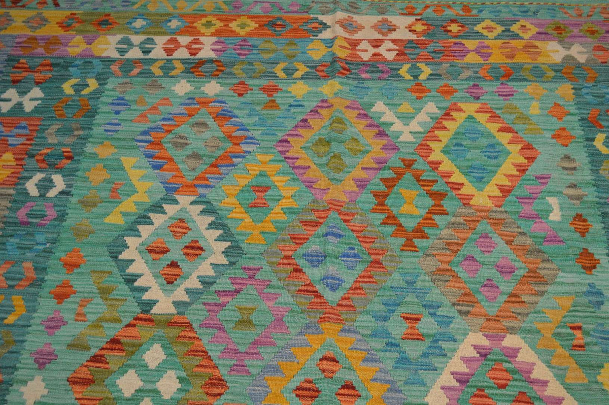 6' 6" x 9' 5" India Kilim Rug image 9