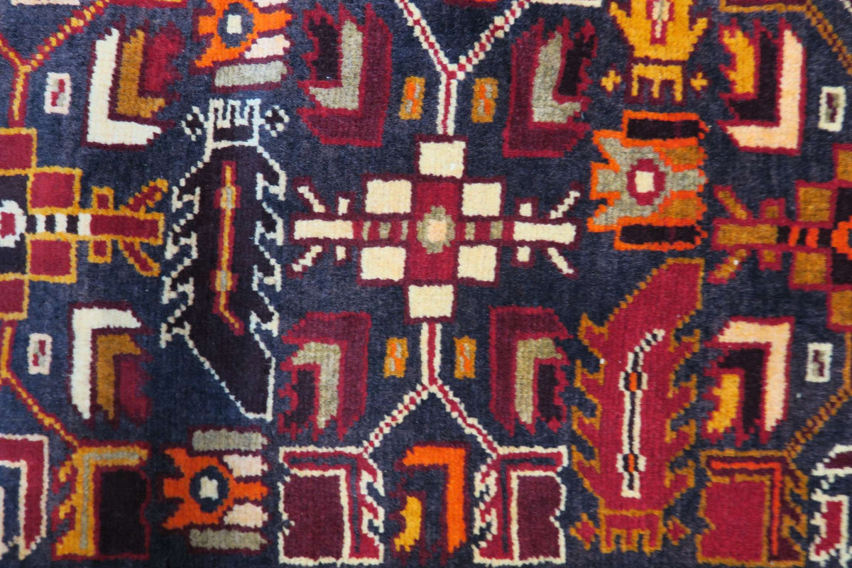 3' 5" x 5' 1" Persian Meshkin Rug image 6