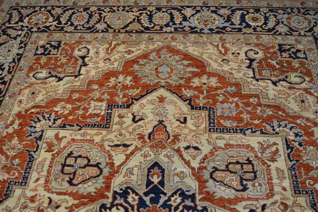 8' 0" x 9' 8" Pakistan Serapi Rug image 8
