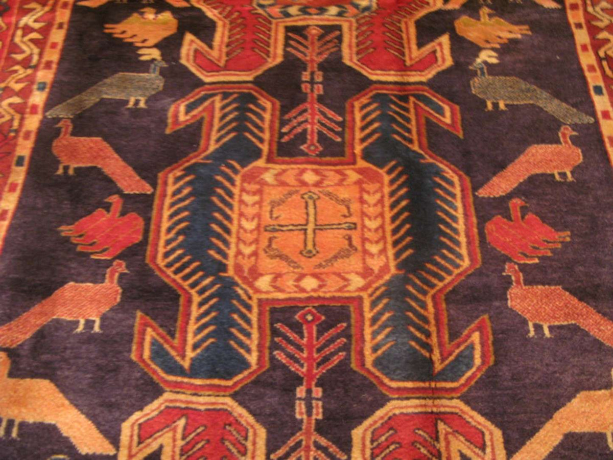4' 5" x 10' 2" Persian Meshkin Runner image 4