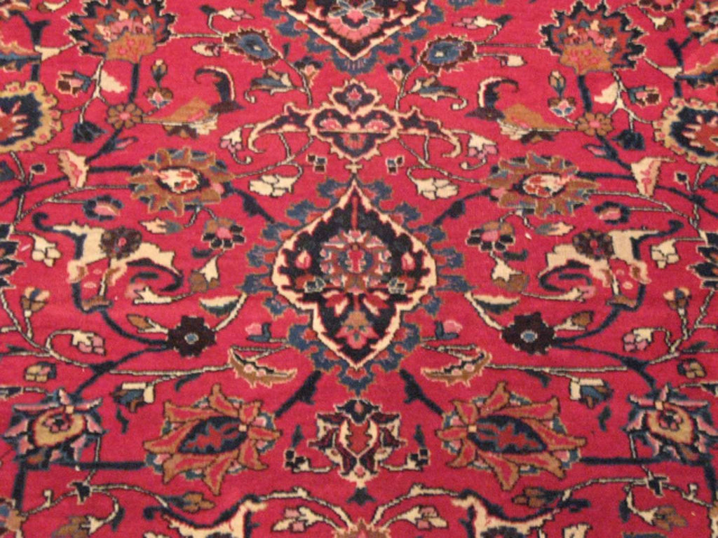 9' 8" x 12' 6" Persian Mashhad Rug image 5
