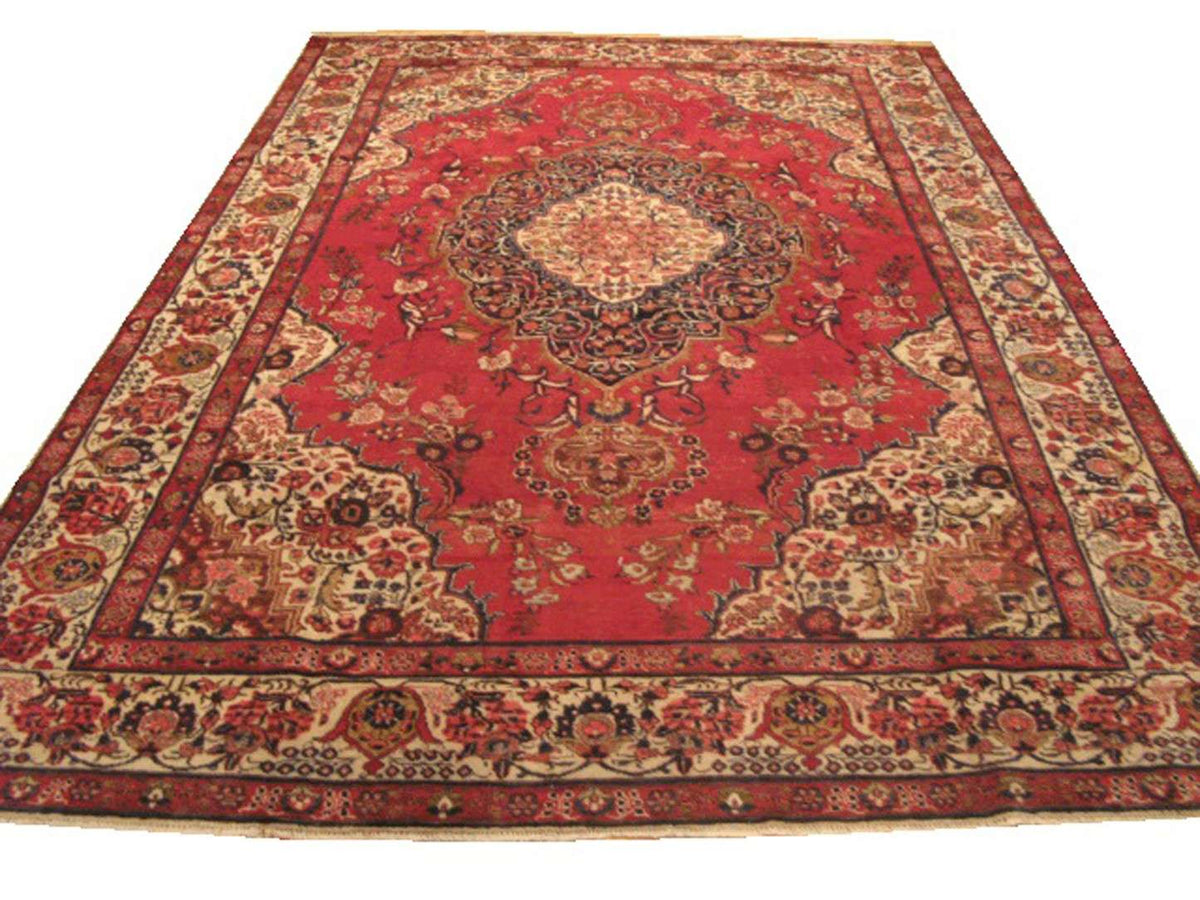 7' 8" x 11' 2" Persian Tabriz Rug image 0