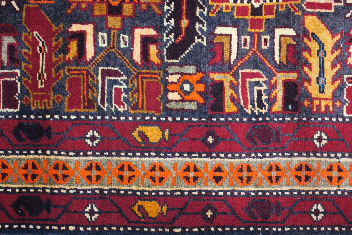 3' 5" x 5' 1" Persian Meshkin Rug image 2