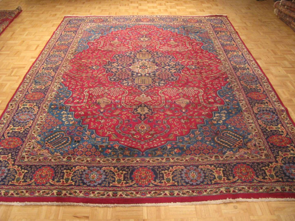 8' 0" x 11' 2" Persian Tabriz Rug image 1