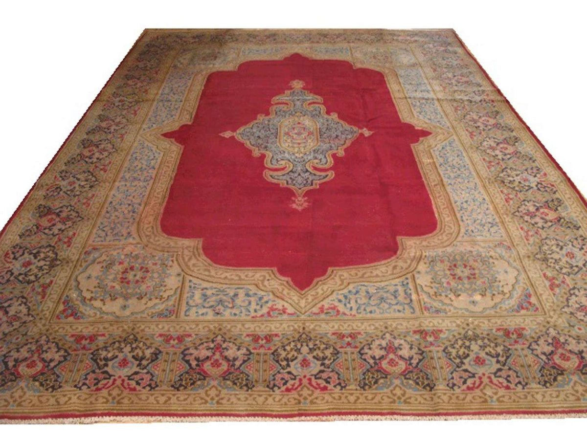 8' 9" x 12' 1" Persian Kerman Rug image 0