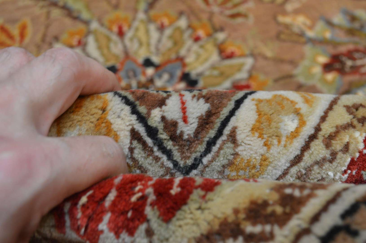 9' 0" x 11' 9" India Agra Rug image 5