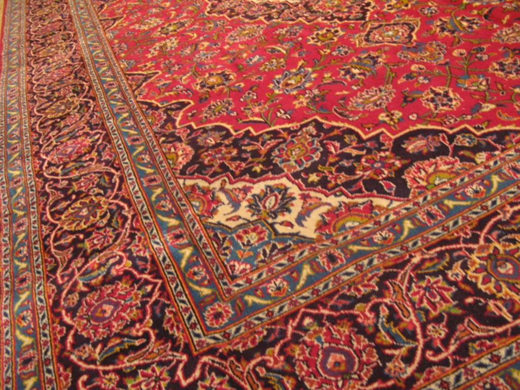 8' 2" x 11' 6" Persian Kashan Rug image 4