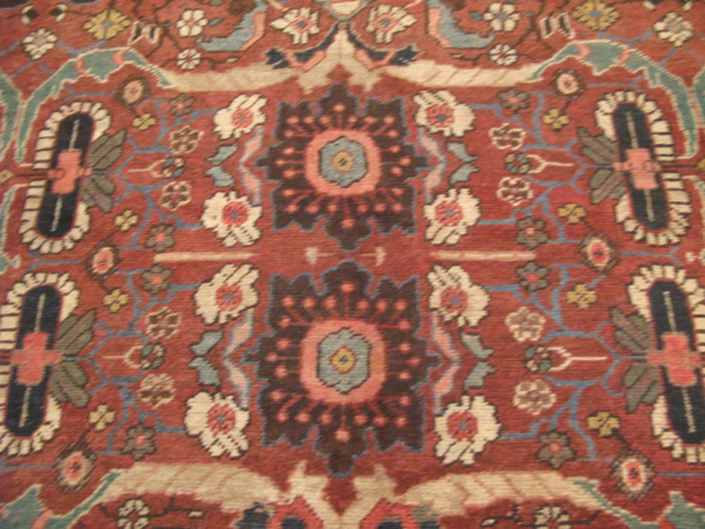 8' 8" x 12' 7" Vintage Sultanabad Rug image 2