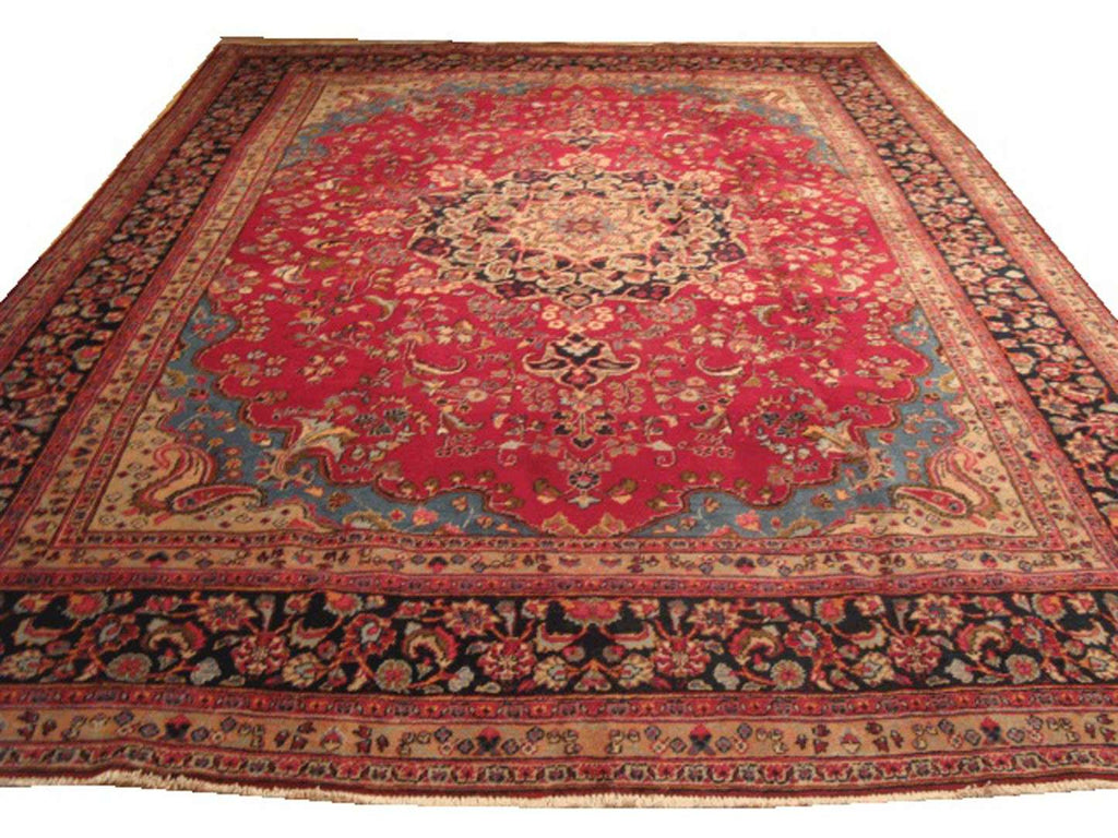 9' 5" x 12' 7" Persian Mashhad Rug image 0