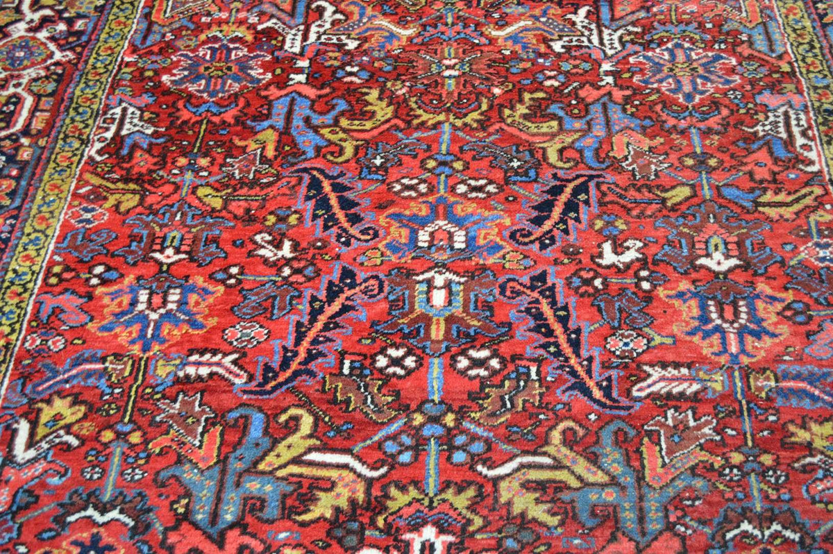 7' 6" x 10' 8" Persian Heriz Rug image 5