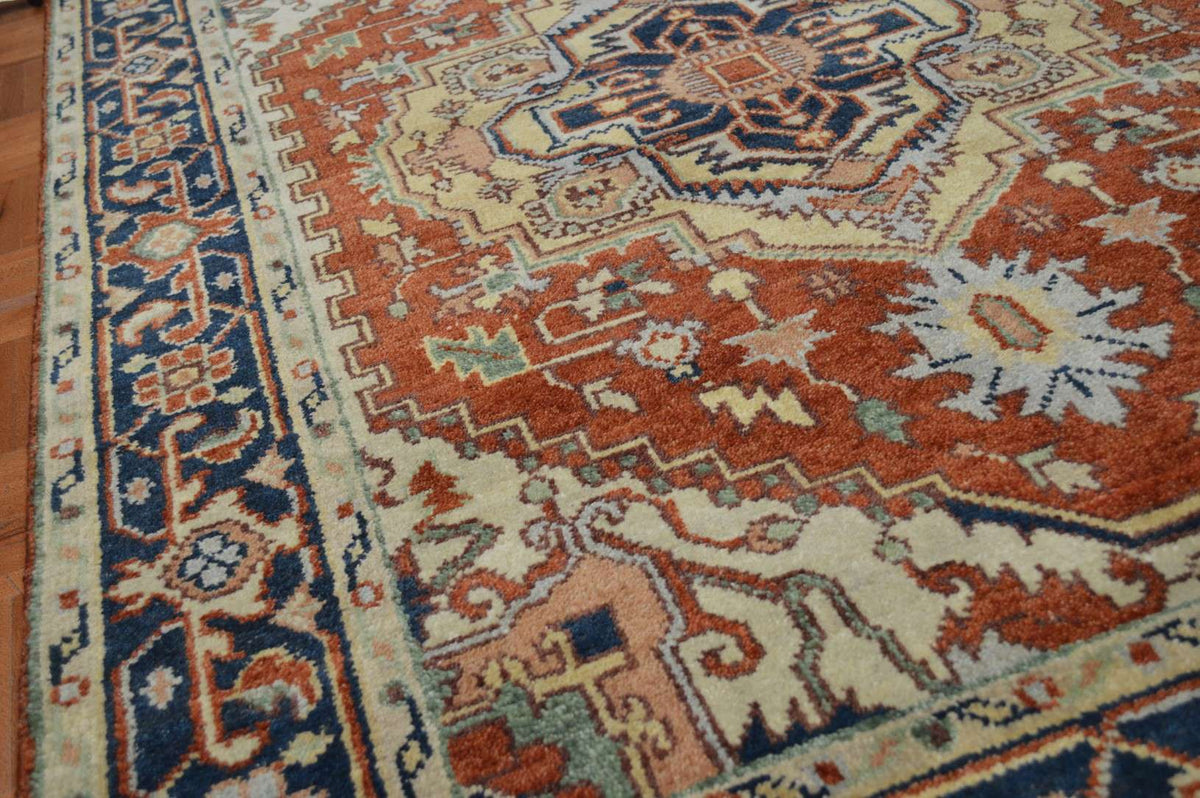 4' 0" x 6' 0" India Serapi Rug image 3