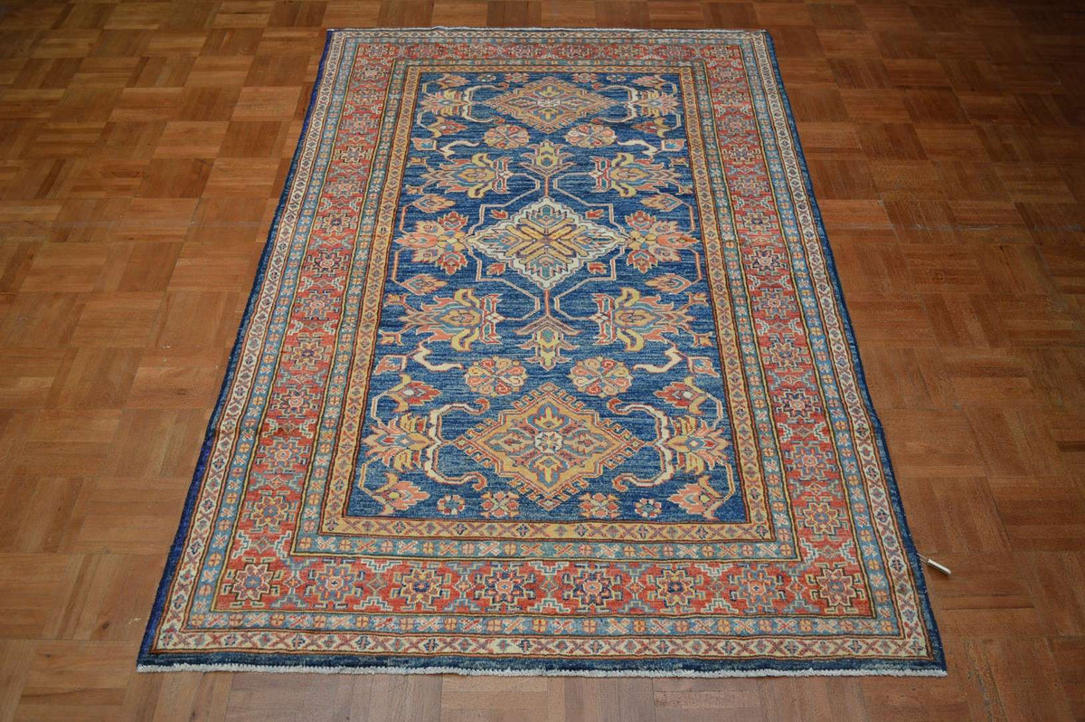 4' 0" x 6' 1" Pakistan Kazak Rug image 1