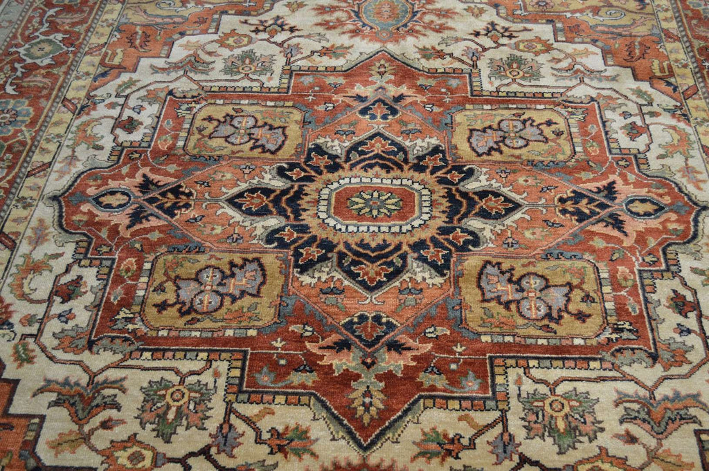 8' 0" x 10' 0" India Serapi Rug image 9