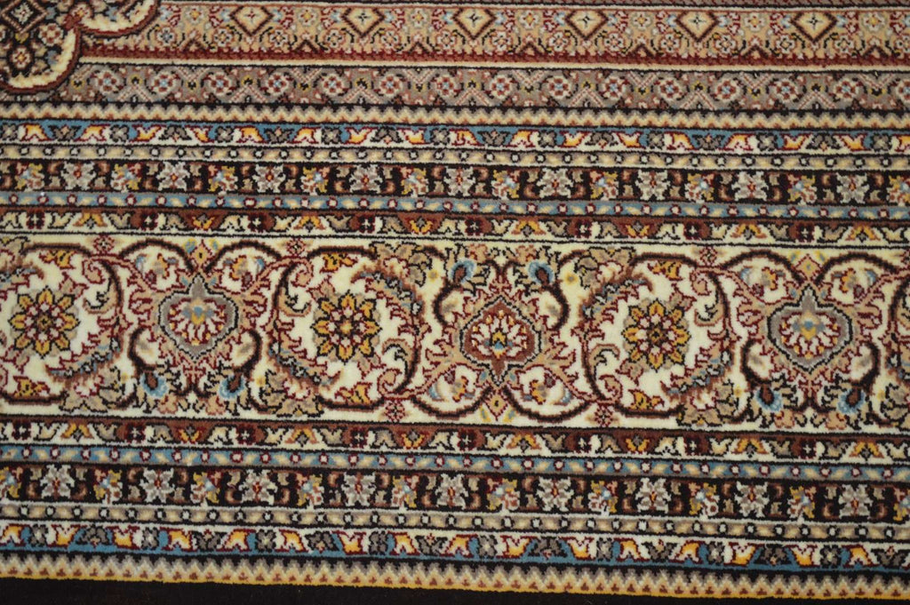6' 8" x 9' 8" India Tabriz Rug image 3