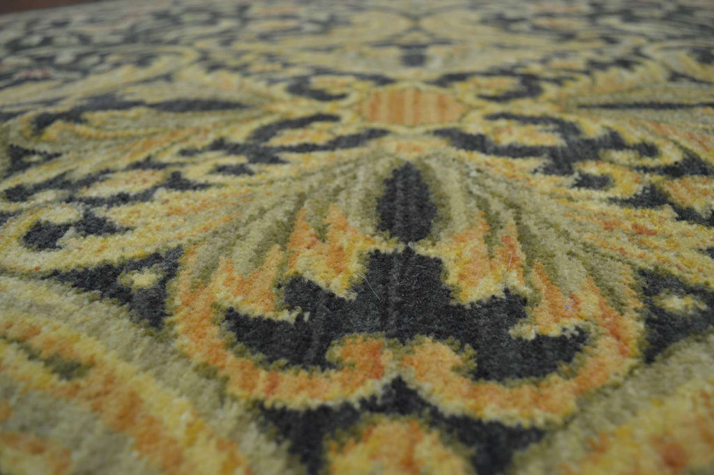 7' 3" x 7' 3" India Contemporary Round Rug image 4