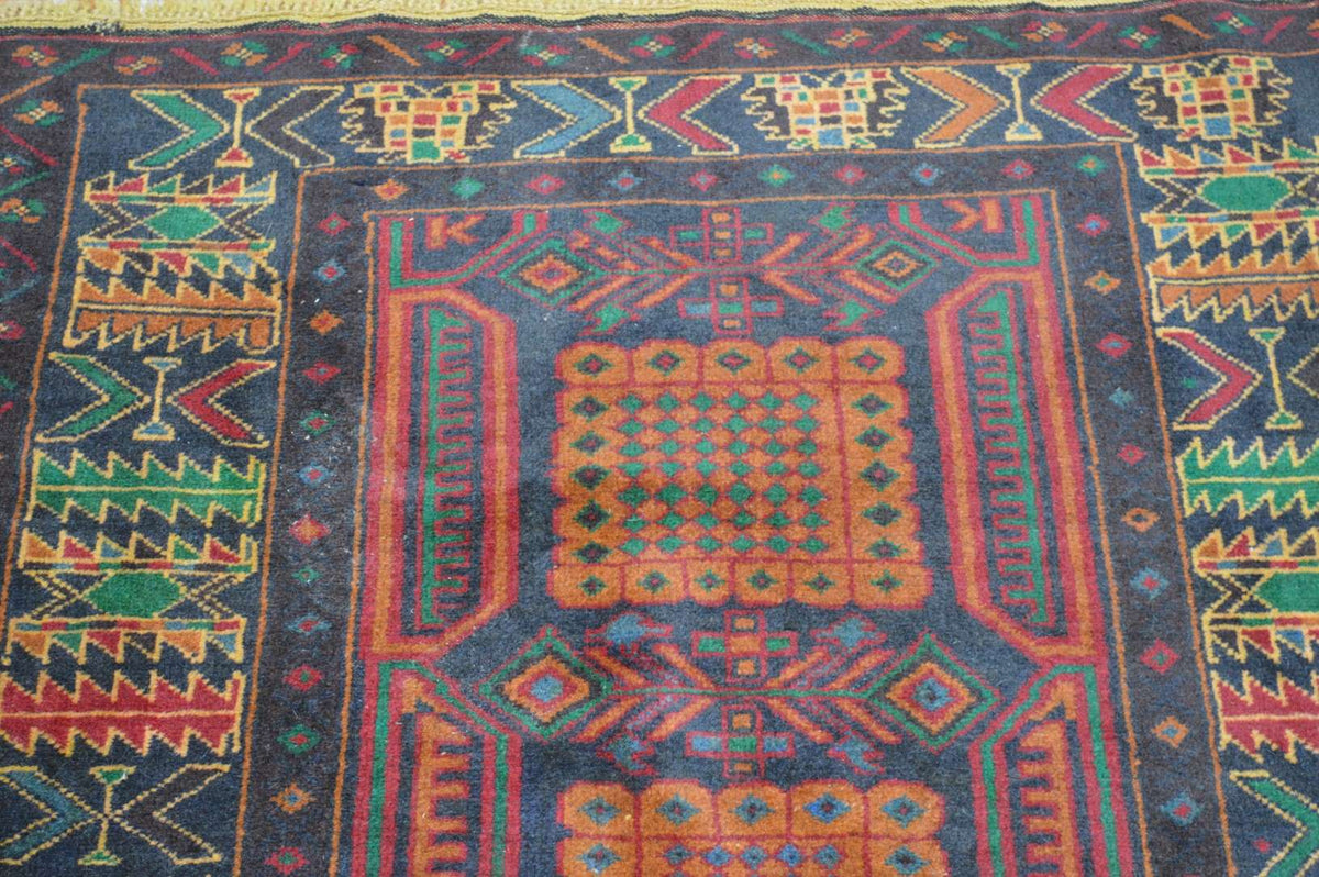 3' 5" x 6' 4" Afghanistan Belouch Rug image 6