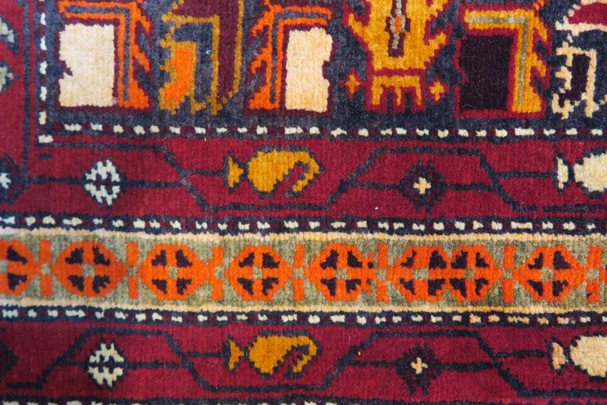 3' 5" x 5' 1" Persian Meshkin Rug image 11
