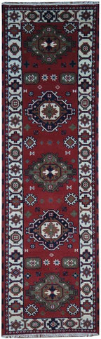2' 6" x 9' 8" India Kazak Runner image 0