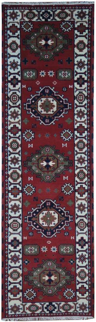 2' 6" x 9' 8" India Kazak Runner image 0