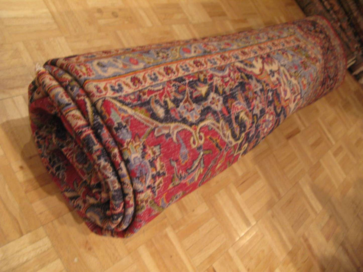 9' 8" x 13' 7" Persian Kashan Rug image 11