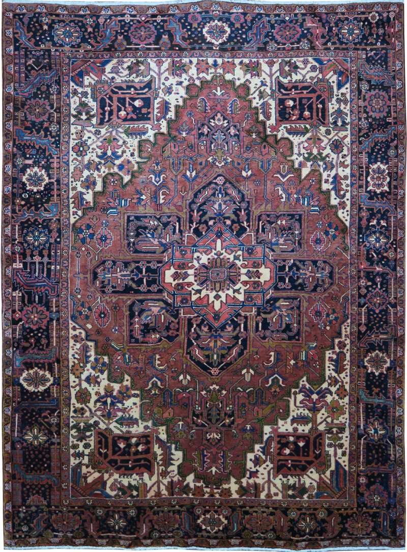 8' 0" x 10' 7" Persian Heriz Rug image 0