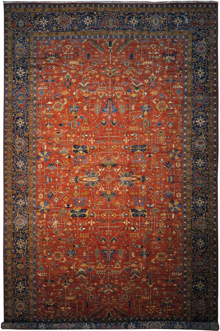 11' 8" x 19' 8" Pakistan Serapi Rug image 0