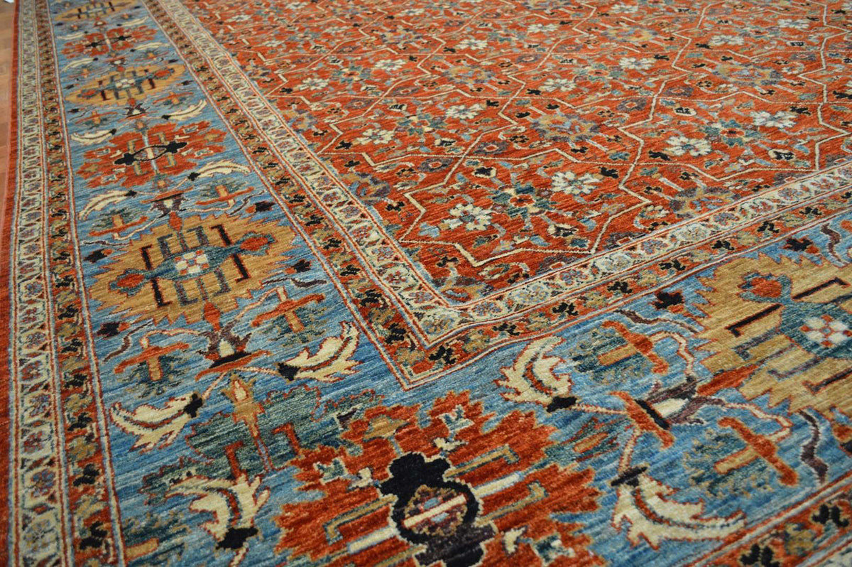 9' 0" x 11' 8" Pakistan Serapi Rug image 4