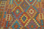 5' 3" x 6' 4" India Kilim Rug image 6