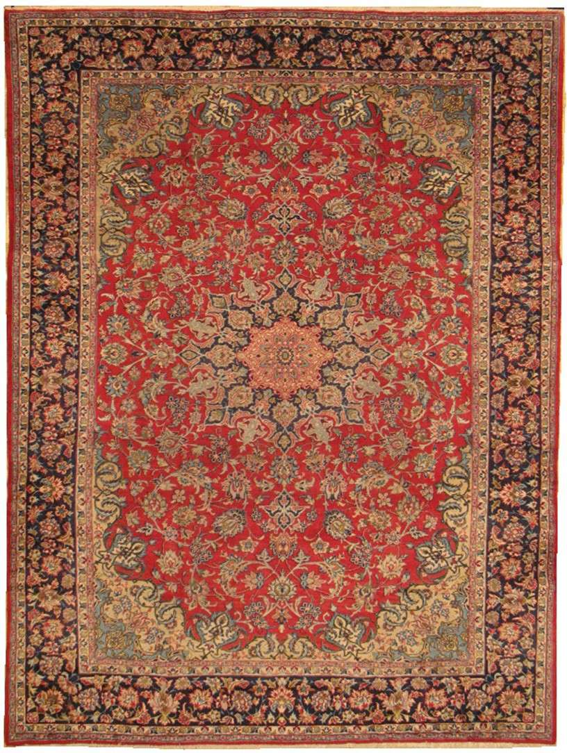 10' 1" x 13' 5" Persian Najafabad Rug image 0