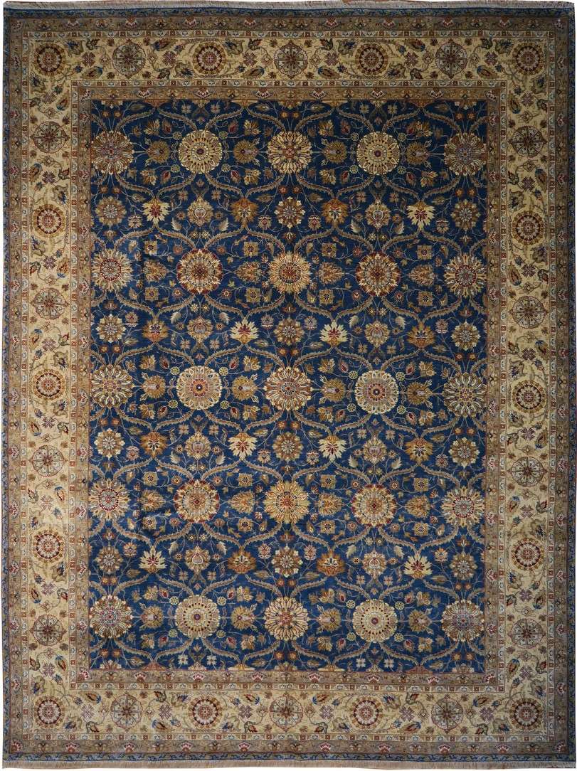 9' 1" x 12' 0" India Agra Rug image 0
