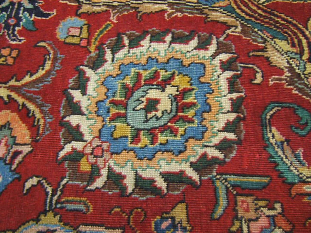 7' 7" x 11' 5" Persian Tabriz Rug image 5