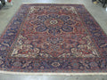 9' 5" x 12' 6" Persian Heriz Rug image 1