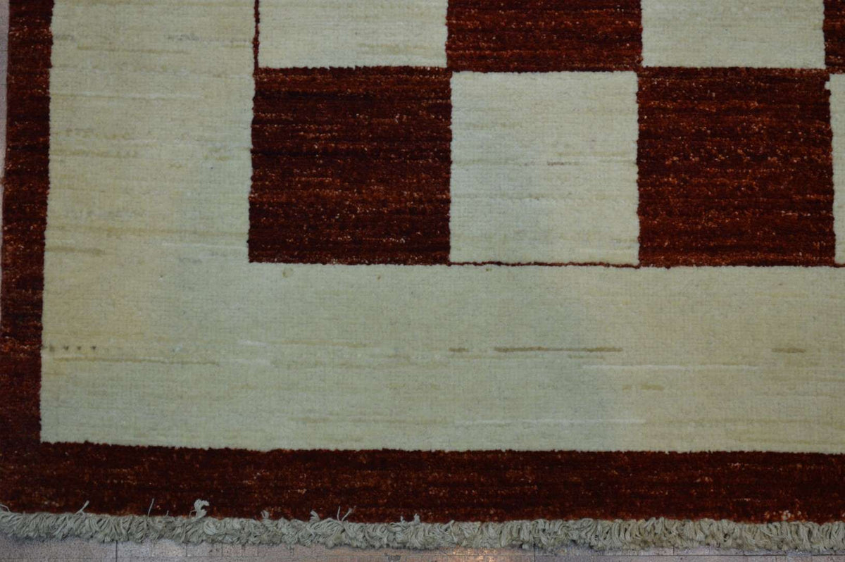 4' 2" x 4' 2" India Gabbeh Square Rug image 9