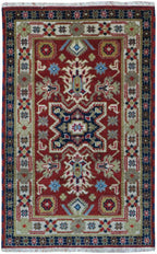 3' 0" x 5' 0" India Kazak Rug image 0