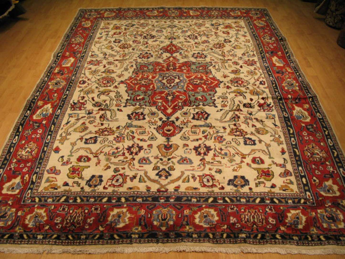 6' 8" x 9' 3" Persian Nanaj Rug image 1