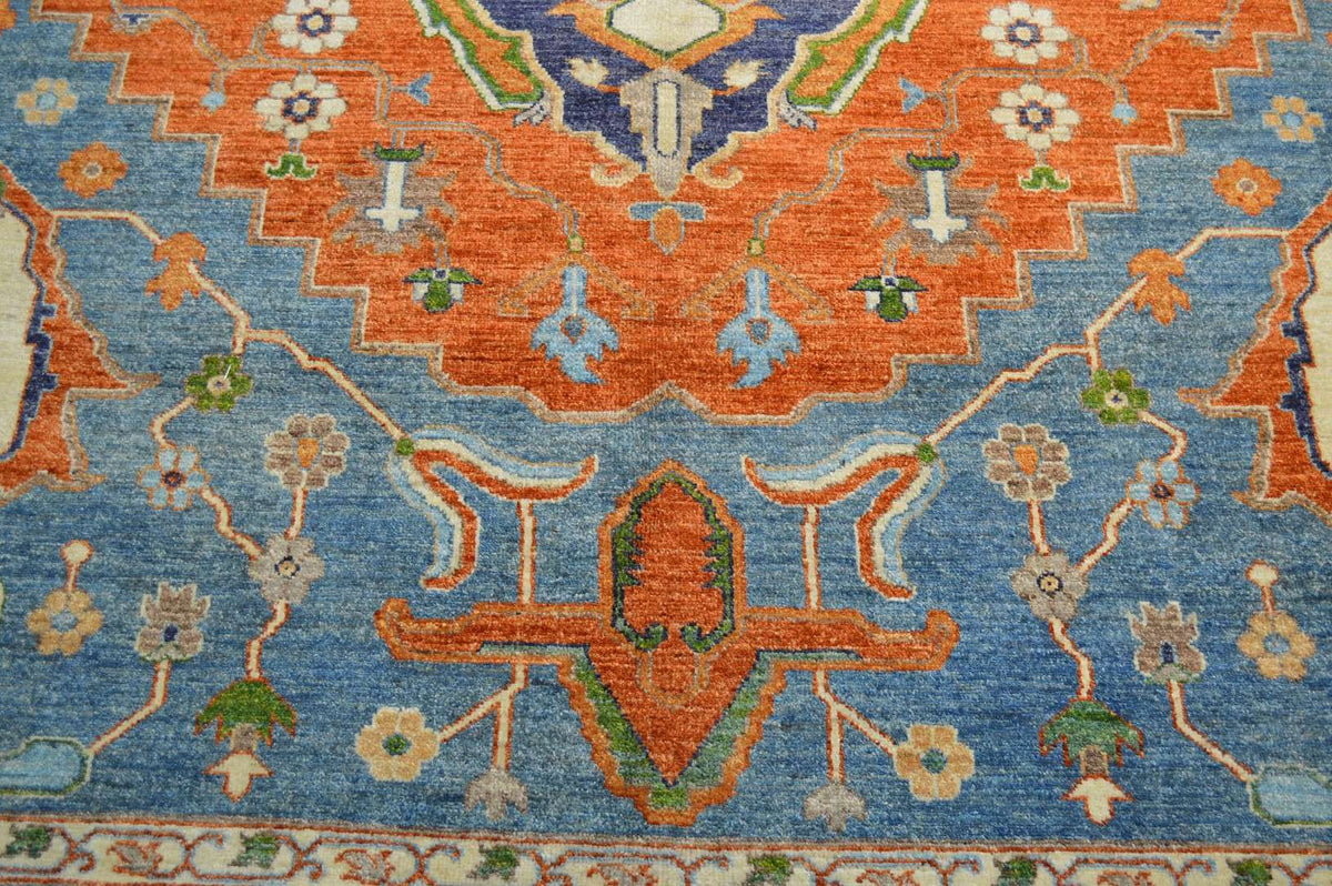 9' 0" x 12' 1" Pakistan Serapi Rug image 5