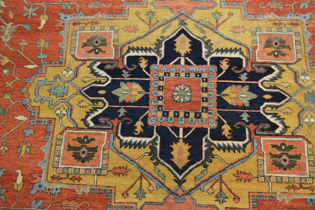 9' 0" x 12' 0" India Serapi Rug image 3