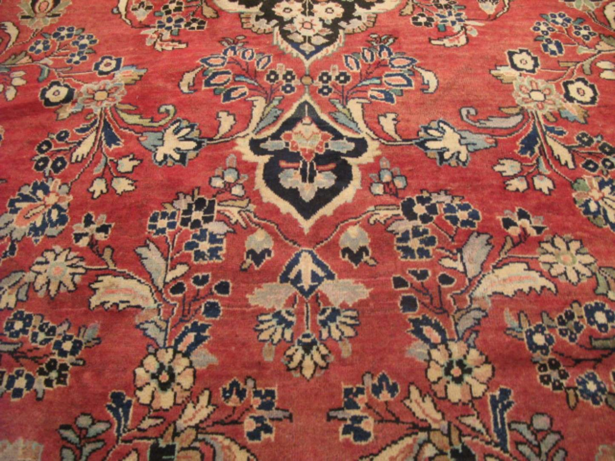 9' 0" x 12' 0" Persian Sarouk Rug image 5