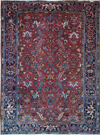 7' 0" x 9' 3" Persian Heriz Rug image 0