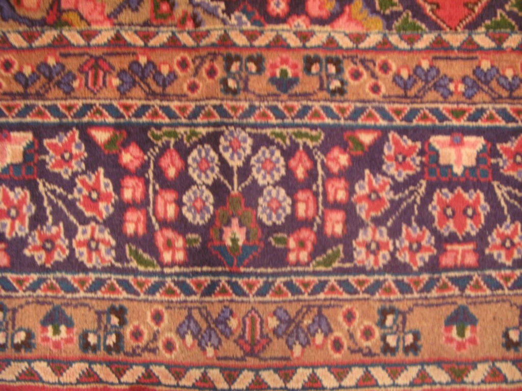 6' 7" x 9' 7" Persian Mashhad Rug image 11