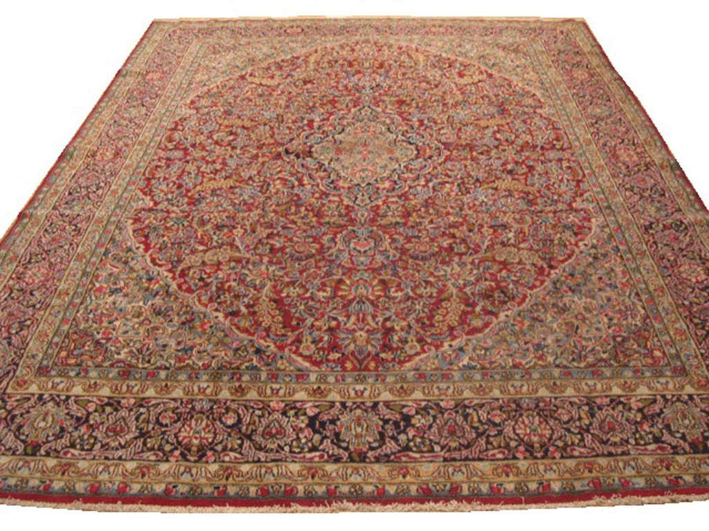 9' 2" x 11' 1" Persian Kerman Rug image 0