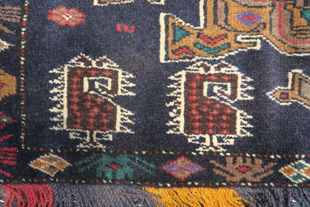 1' 8" x 2' 8" Persian Baluch Rug image 10
