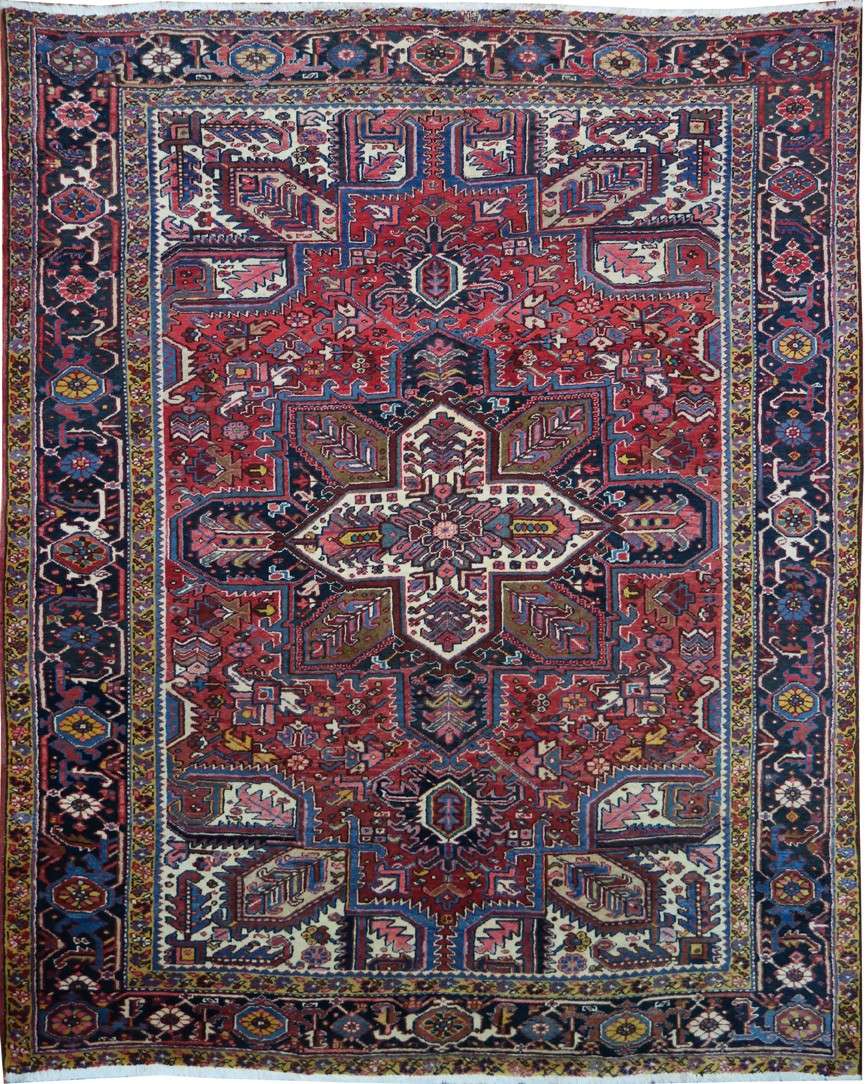 8' 3" x 10' 3" Persian Heriz Rug image 0