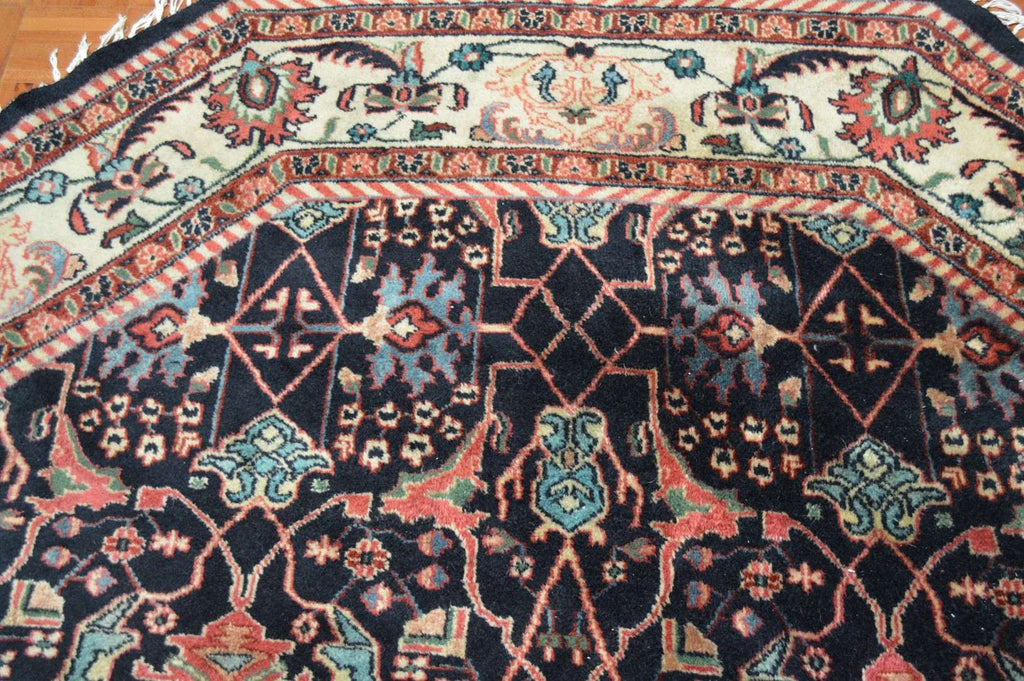 8' 8" x 8' 8" India Tabriz Octagon Rug image 2