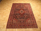 4' 5" x 7' 0" Vintage Malayer Rug image 1