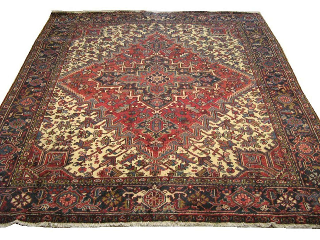 7' 5" x 8' 2" Persian Heriz Rug image 0